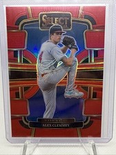 2024 Panini Select - Concourse Alex Clemmey #39 Red Prizm /149 (RC)