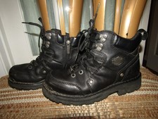 Harley Davidson Women's Size 8 Tracey Black 4 Inch Motorcycle Boots D84496
