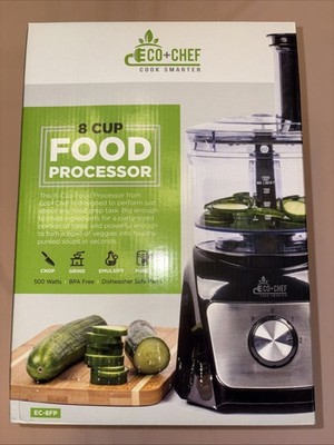 NEW ECHO+CHEF 8 CUP FOOD PROCESSOR Cook Smarter