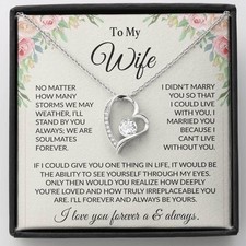 To My Wife Necklace, Christmas Gifts For Women, Anniversary Gift For Wife