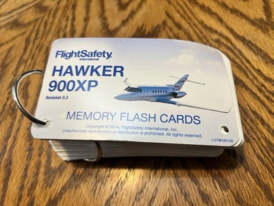 Hawker 900XP Memory Item Flash Cards