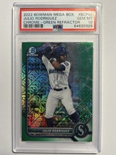 2022 Bowman Chrome - Mega Box Chrome - Green Refractor #1/99 PSA 10