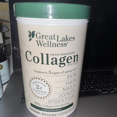 #ad Great Lakes Wellness Collagen Peptides Powder for Skin Hair Nails Exp.12 29 $37.99