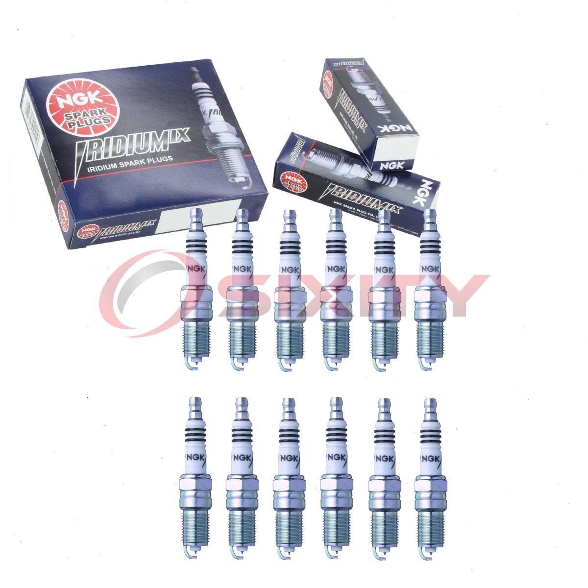 12 pcs NGK Iridium IX Spark Plugs for 1981-1988 Jaguar XJ12 5.3L V12 - xm