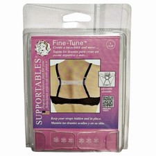 Fine-Tune Adjustable Racerback Strap Bra Clip Clear One Size NIB