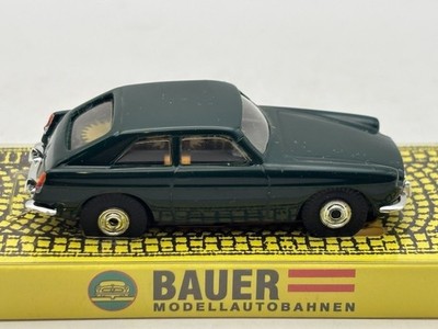 BAUER MGB GT BRITISH RACING GREEN HO SLOT CAR 1997 RELEASE #4271