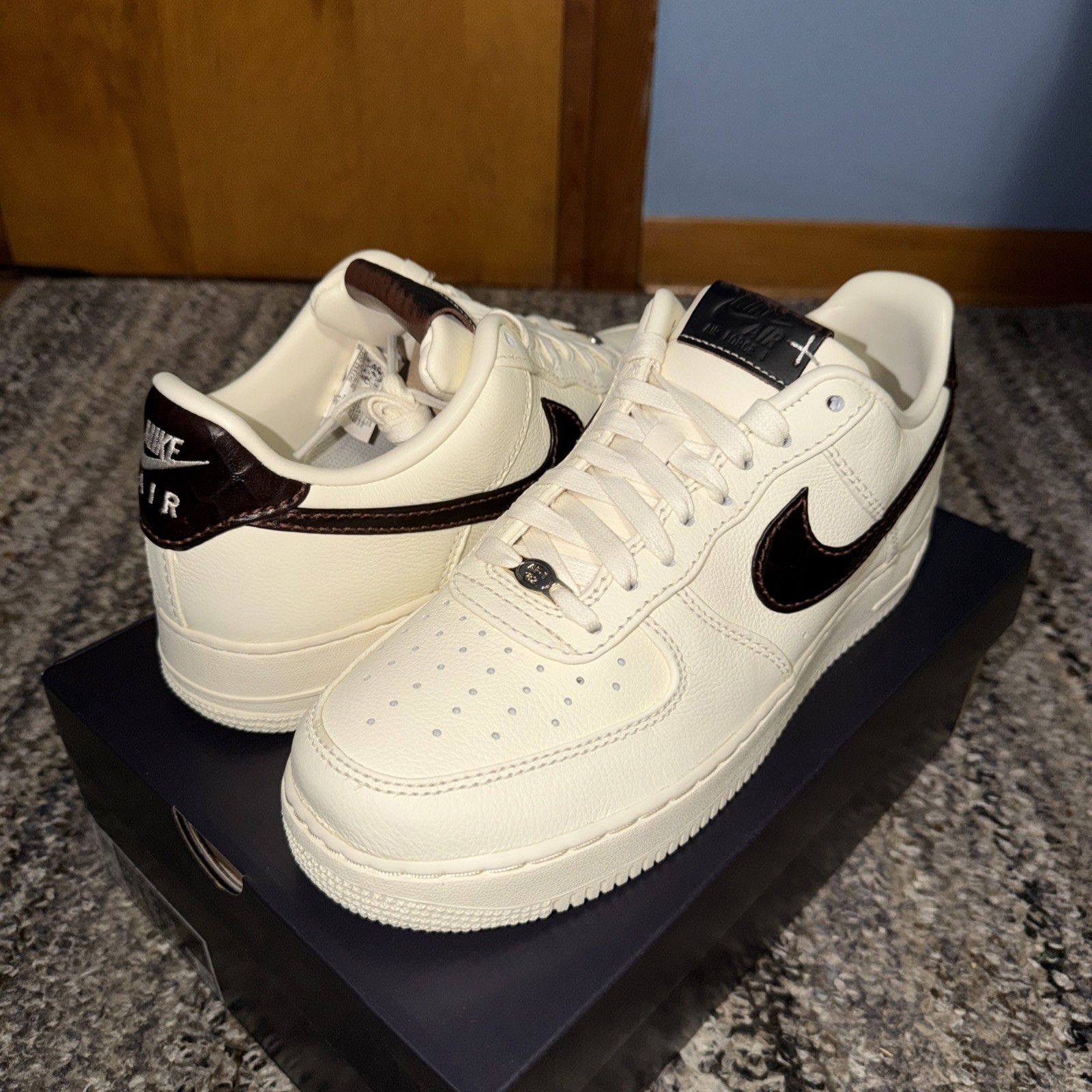 Nike Air Force 1 '07 ‘Soft Pearl Brown Croc’ - Size 10