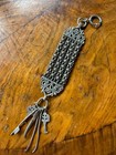 Watch Chain Key Accessories Antique Silver Verge Pocket