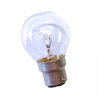 Merkur GlüHbirne Tropfen Kugel 15W B22D Klar 125-130V GlüHlampe Warmweiß Dimmbar