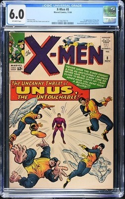 X-Men 8 CGC 6.0 1st App Unus the Untouchable. Beast Pin-Up. Mastermind App 1964