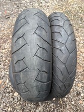 pair of motorcycle tyres PIRELLI Diablo 180/55/17 & 120/70/17