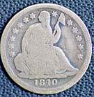 1840O Seated Half Dime Choice Good — photo 1