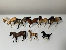 Vintage Mini Horses BREYER, Empire, Marchon 70s-90s - Lot of 8