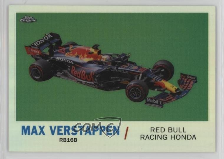 2021 Topps Chrome Formula 1 1961 Topps Sports Cars Max Verstappen #T61-MV 1lw4