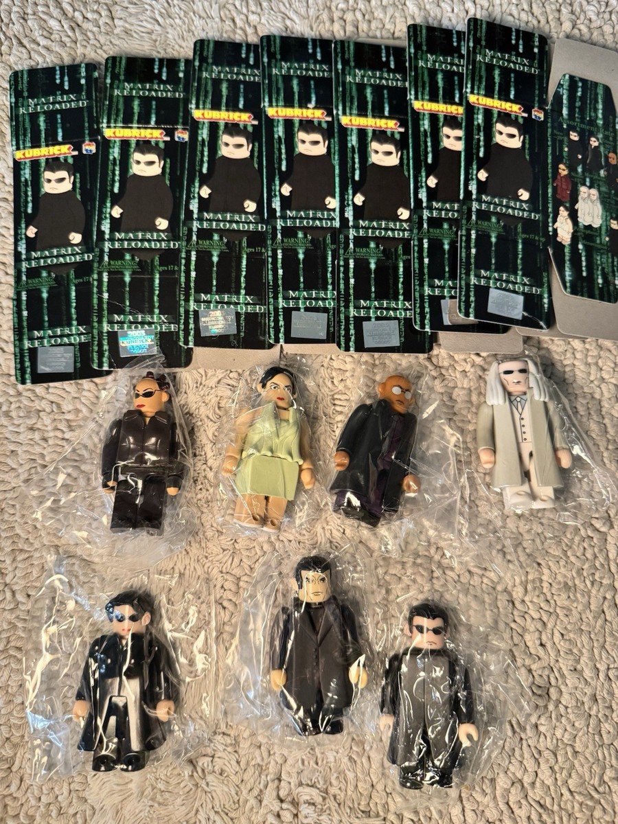 Kubrick The Matrix Reloaded Mini Figures Lot (7) Medicom Toy Neo