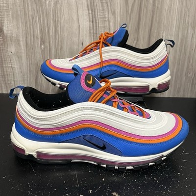 Nike Air Max 97 Active Fuchsia White Orange Men's Size 13 CW6992-100 Multicolor