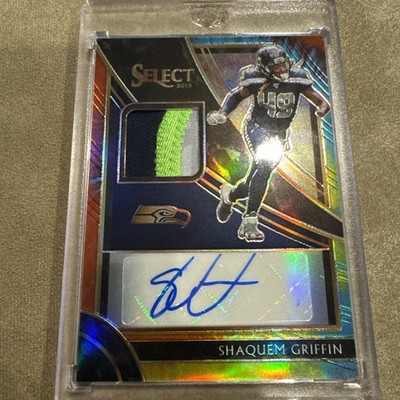 2019 Panini Select Signature Memorabilia Tie Dye Prizm Auto Shaquem Griffin /25