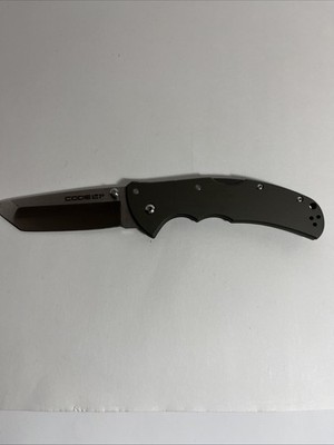 Cold Steel Code 4 Folding Knife 3.5'' S35VN Clip Blade Bronze Aluminum Handle
