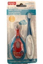 Fisher-Price Brush Buddies Toddler Dental Kit 2 toothbrushes BPA Free