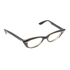 Bausch  Lomb Vintage B L Brown Havana 5 1/2 Cat Eye Eyeglasses Frames 43-20