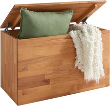 Truhe "Santos" Massivholz mit Deckel, Kernbuche oder Wildeiche geölt