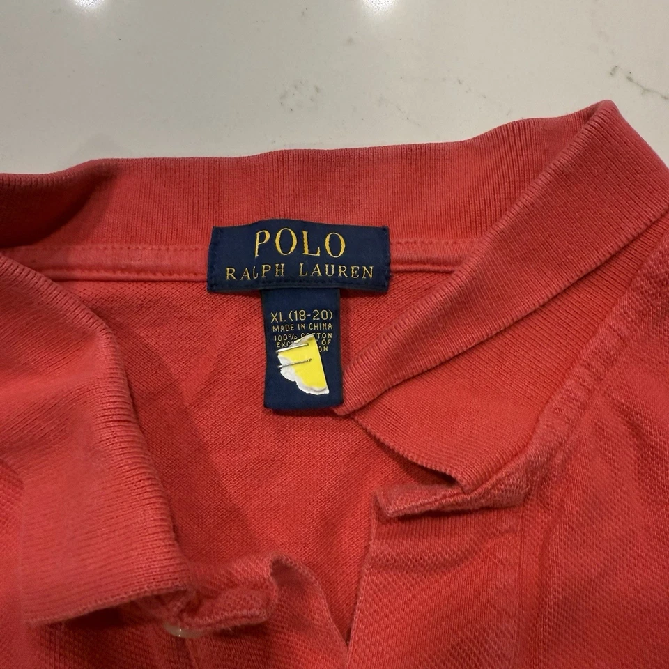 Polo Ralph Lauren Polo Niños XL 18-20 Rojo Big Pony Preppy Rugby  Foto 2 de 4