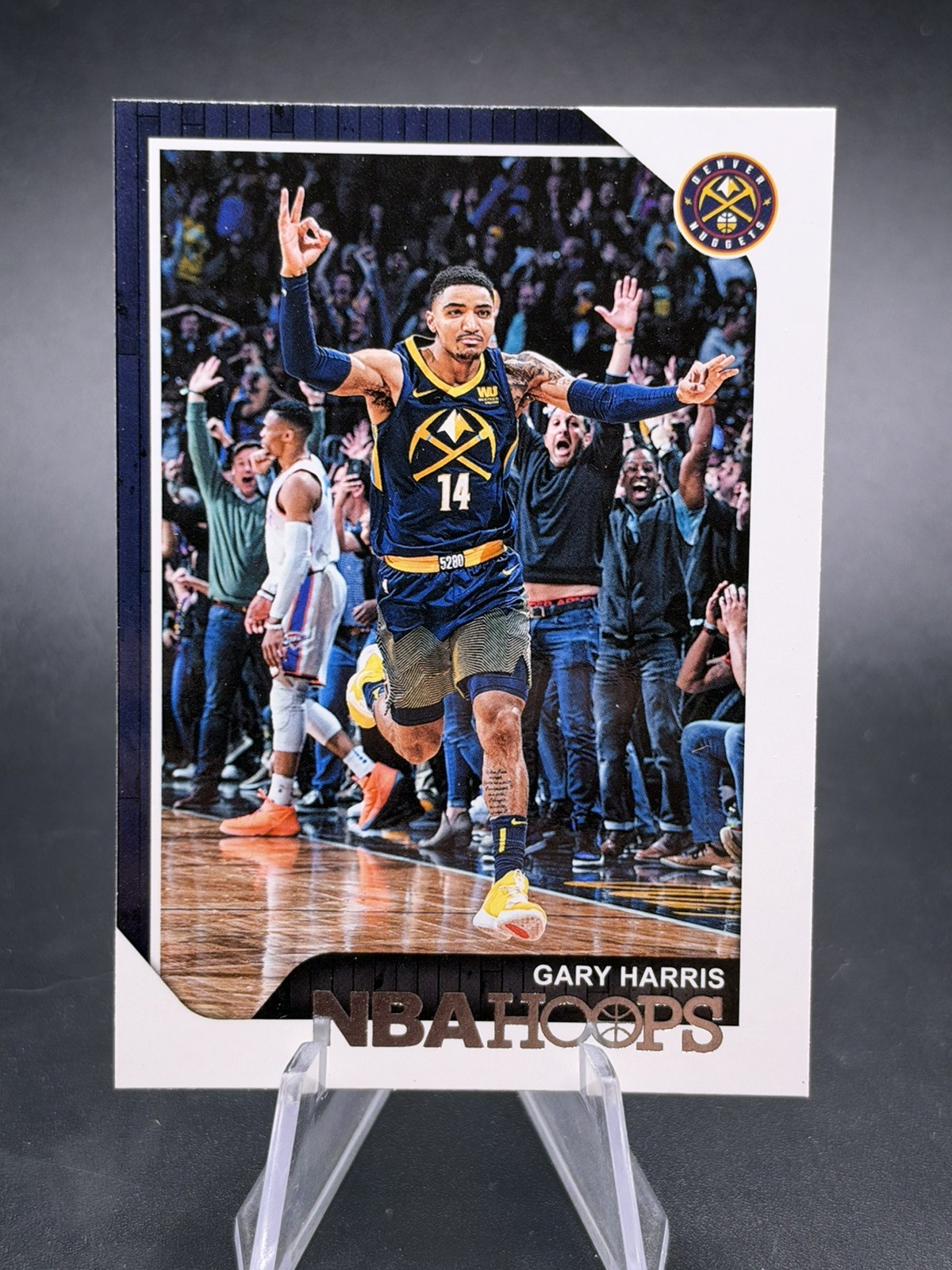 2018 Hoops Gary Harris #12 Denver Nuggets Basketball Card