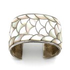 Zuni Signed Orlinda Natewa Mother of Pearl Inlay Necklace Cuff Lot of 2 #S5335-1 — photo 6
