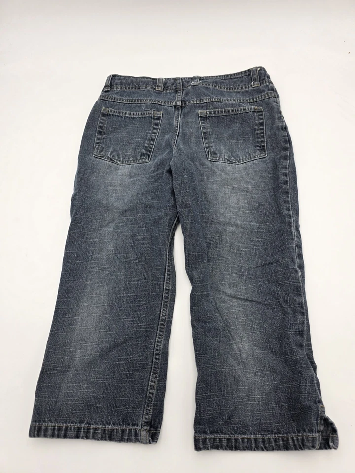 Jeans vintage Y2K niñas 12 flores bordadas gloria descoloridas grunge Foto 4 de 4