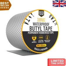 5M X 100MM Waterproof Butyl Tape for Roof Felt Repair & Outdoor Applications