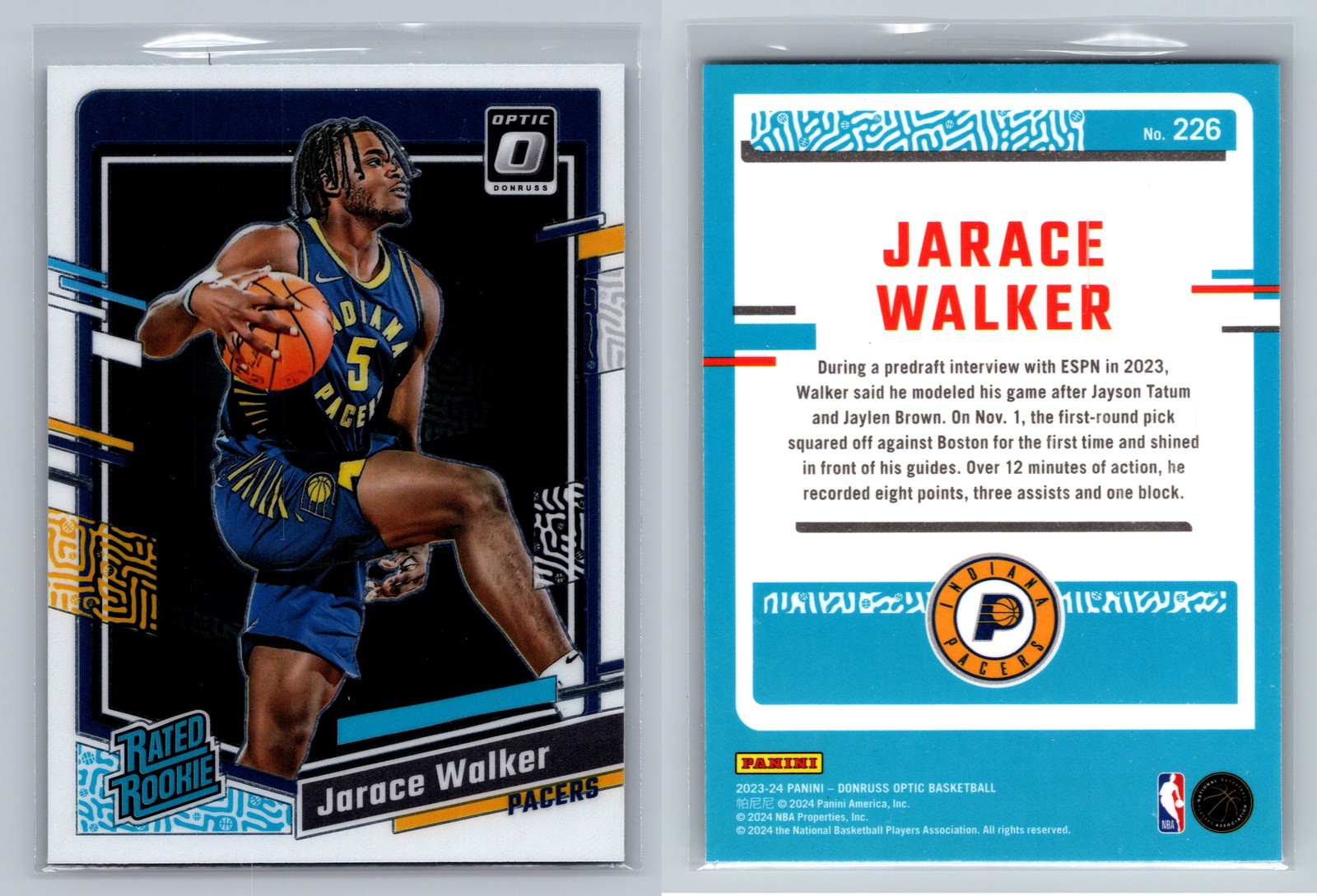 2023-24 Donruss Optic #226 Jarace Walker