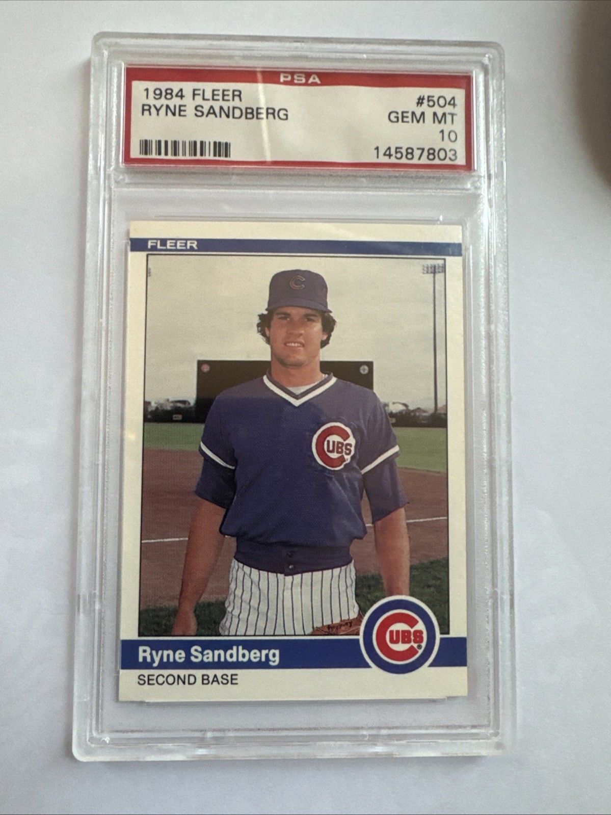 1984 Fleer Ryne Sandberg PSA 10