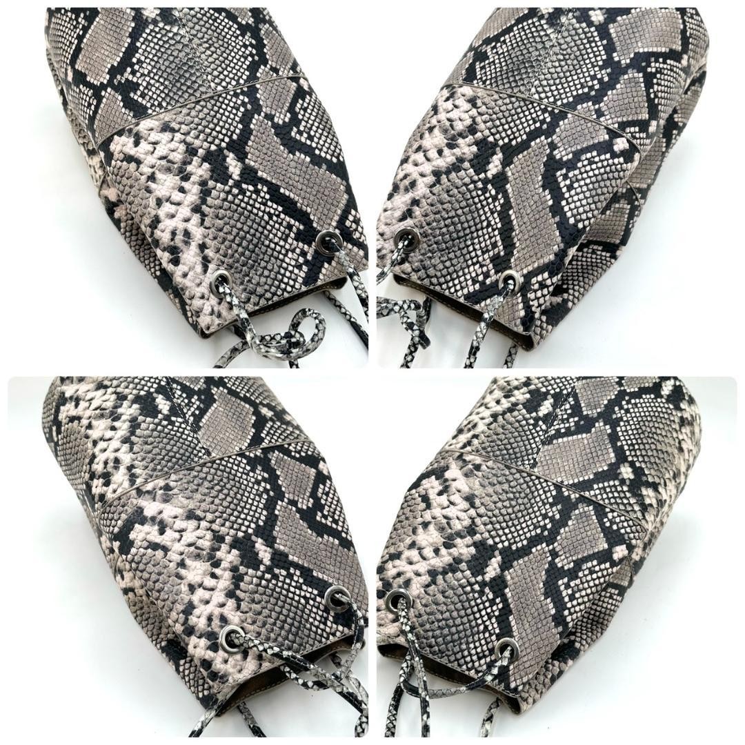 Marco Masi Python Embossed Leather Shoulder Bag T… - image 9