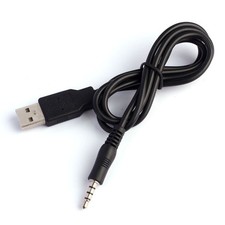 Universal 3.5mm AUX Audio Plug to USB 2.0 Male Charge Cable Adapter Cord Car