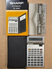 SHARP EL-506S Vintage Scientific Calculator In Box W/Manual Working Well