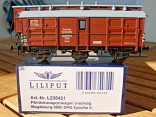 Liliput 235341 H0 Trasporto Cavalli Gvwh Magdeburgo Della DRG Epoca 2 Raro OV