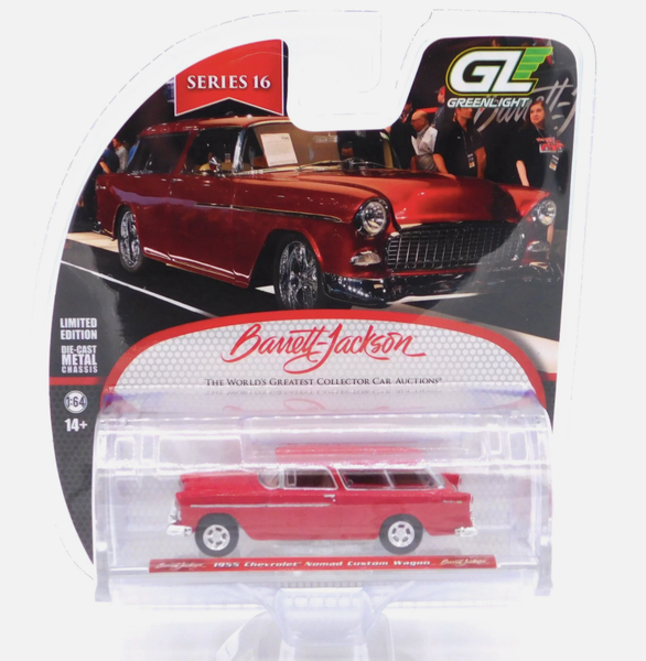 Barrett-Jackson Chevrolet Nomad Custom Wagen 1955 1:64 Greenlight 37330A-image