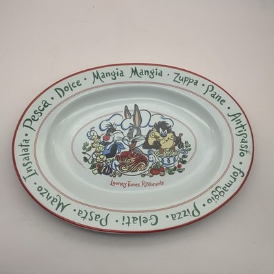 Vintage Looney Tunes Ristorante Pastaplatte Warner Bros 1994 Keramik 