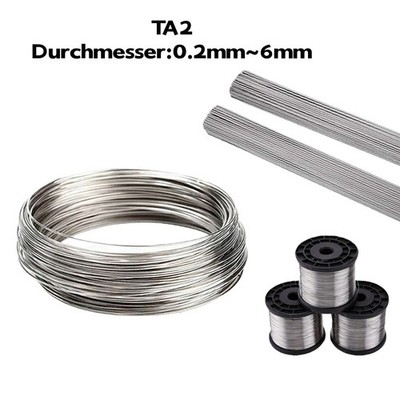 Reines Titans Draht Titanschweißdraht Titanium Draht Metalldraht Ø 0.2mm~6mm