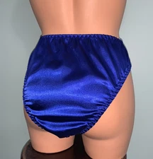 NEW Glossy Secret Satin and lace Cheeky Bikini panties XL 8 Hi Thigh