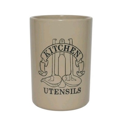 Vintage Kitchen Utensils Holder Crock, English Pottery Pearsons of Chesterfield 