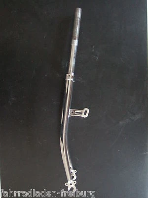 neue 28x1.75 zoll stahl- verchromte  gabel für felgenbremsen ,185mm schaftlänge - Bild 1 von 4