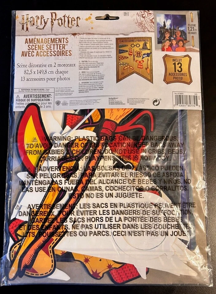 Nuevo Harry Potter Mega Mezcla PAQUETE DE FIESTA + Setter de escena de caída trasera y accesorios de cabina Foto 4 de 4