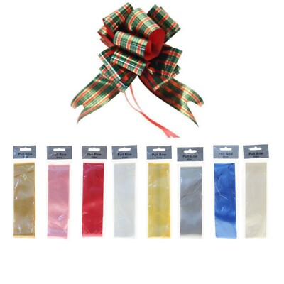 Eine einzelne Schnellziehschleife 50 mm breit Floristenband - Hochzeit Auto Blumenstrauß Geschenk 