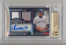 LUIS SEVERINO 2017 TOPPS MUSEUM DUAL JERSEY AUTO #144/299 BGS 9.5 10 YANKEES