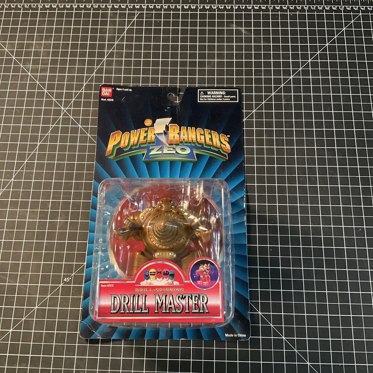 New and Sealed Bandai Power Rangers Zeo Villain Drill Spinning