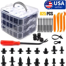 Car Set Body Bumper Rivet Retainer Trim Molding Push Pin Clip Assortments Fit