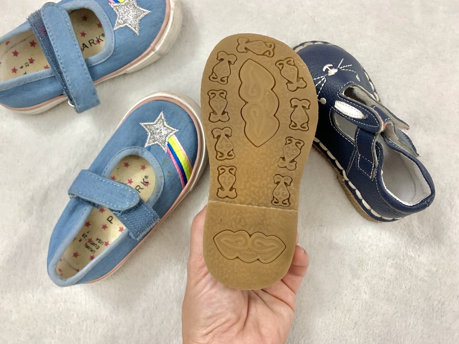 Lotto di sandali carini da ragazza taglia 6