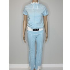 G 52 Just the Product Women's Blue and White Athletic Set Pants Top size M NWT