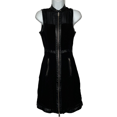 Vintage Y2K Diesel D Furo Sheer Black Georgette Faux Leather Zip Dress Size XXS | eBay Vintage Y2K Diesel D Furo Sheer Black Georgette Faux Leather Zip Dress Size XXS | eBay